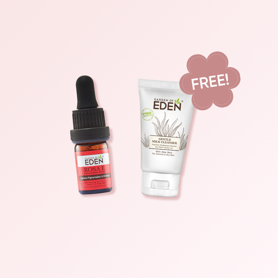Rosa E Pigmentation Serum 5ml FREE Gentle Milk Cleanser 30ml