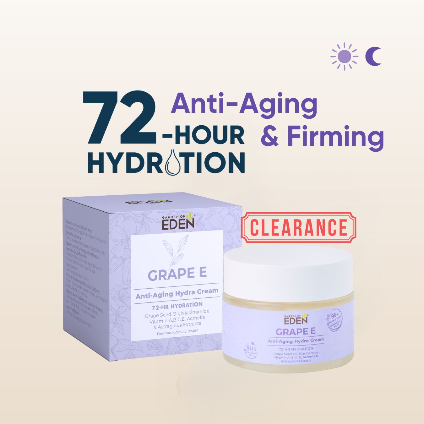 Grape E Anti-Aging Hydra Cream 50g (CLEARANCE SALE EXP: 07/2026)