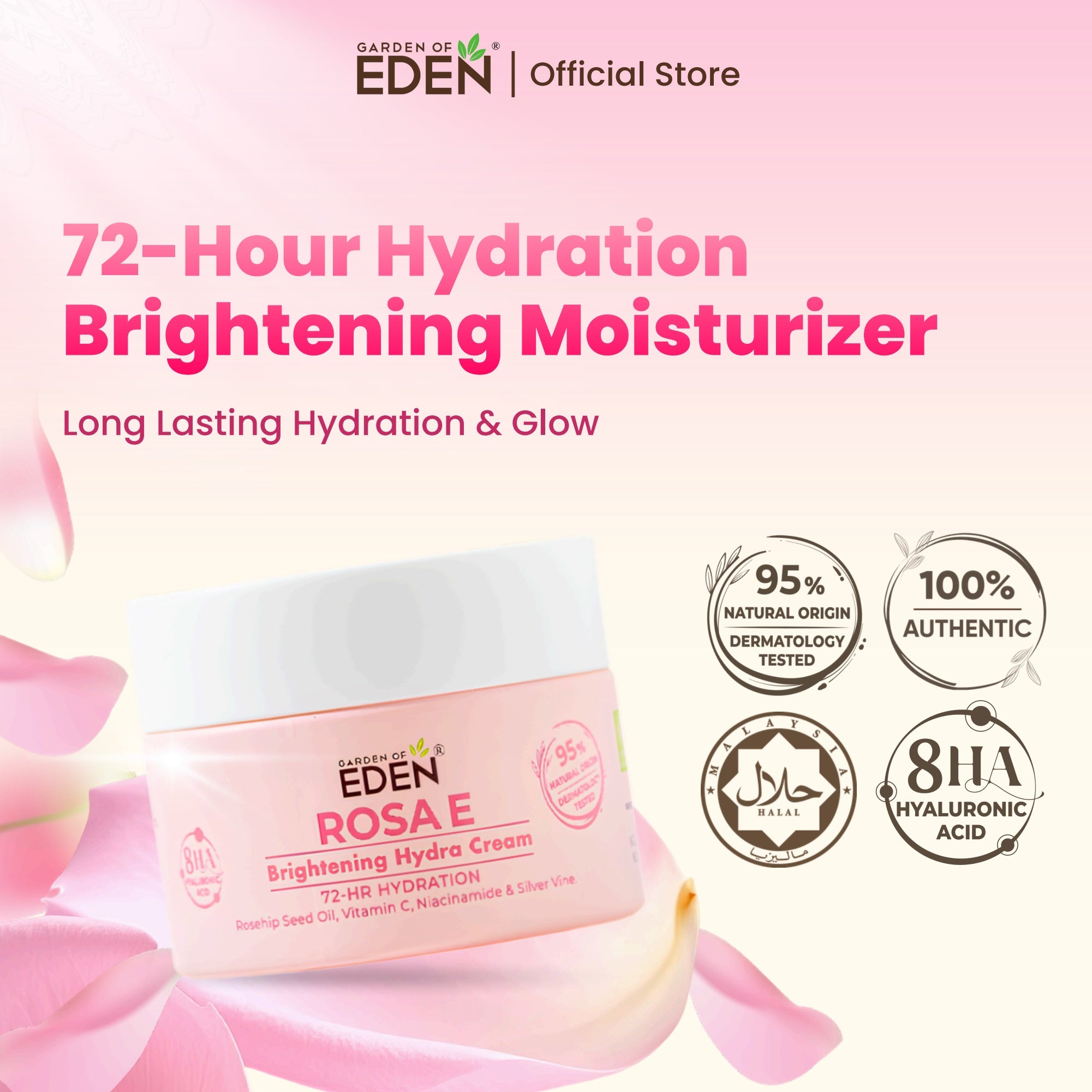 Rosa E Brightening Hydra Cream 50g