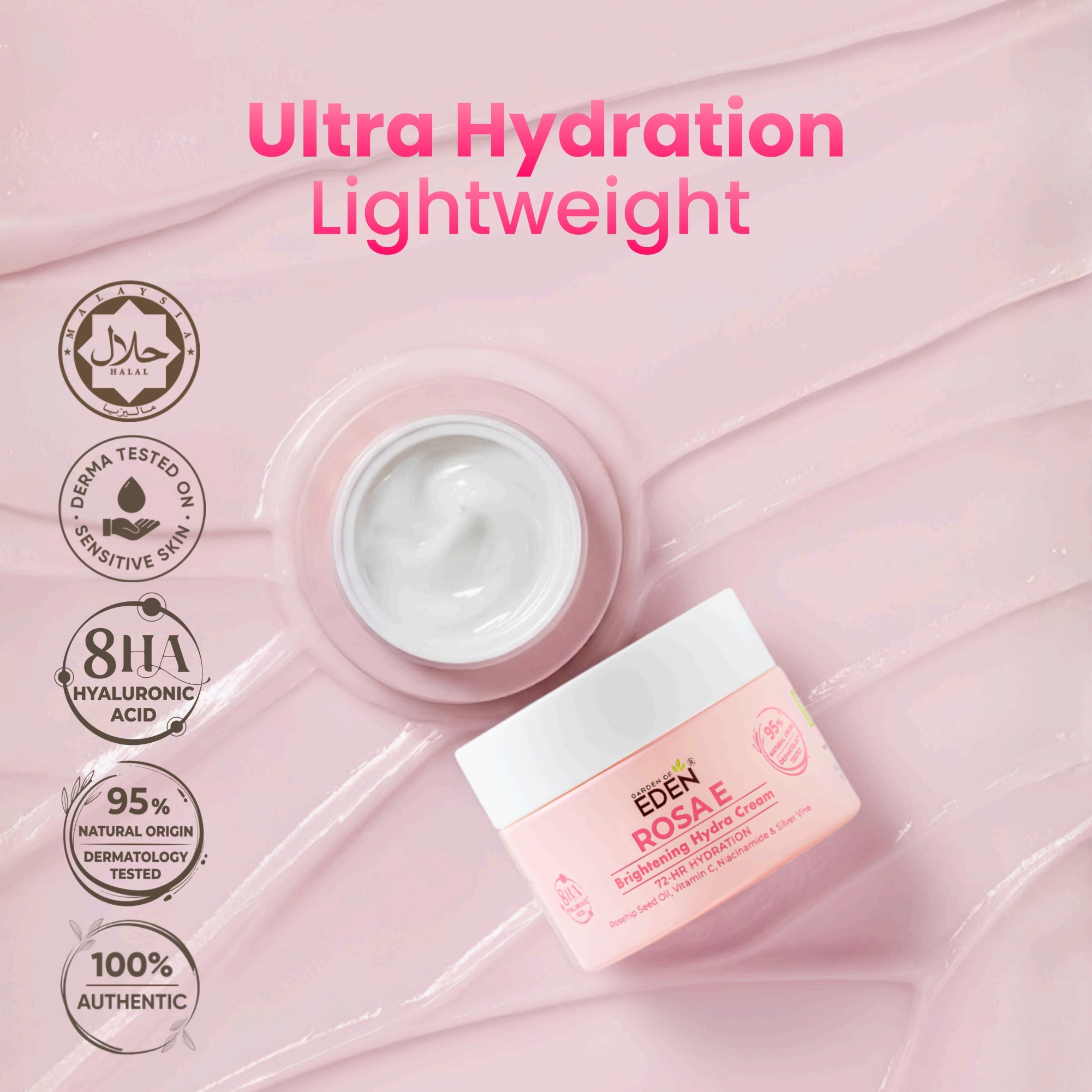 Rosa E Brightening Hydra Cream 50g